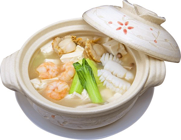 海鮮と豆腐の土鍋煮