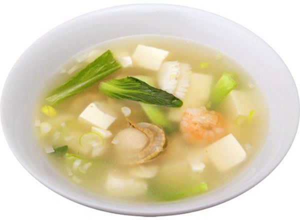 海鮮と豆腐入りスープ